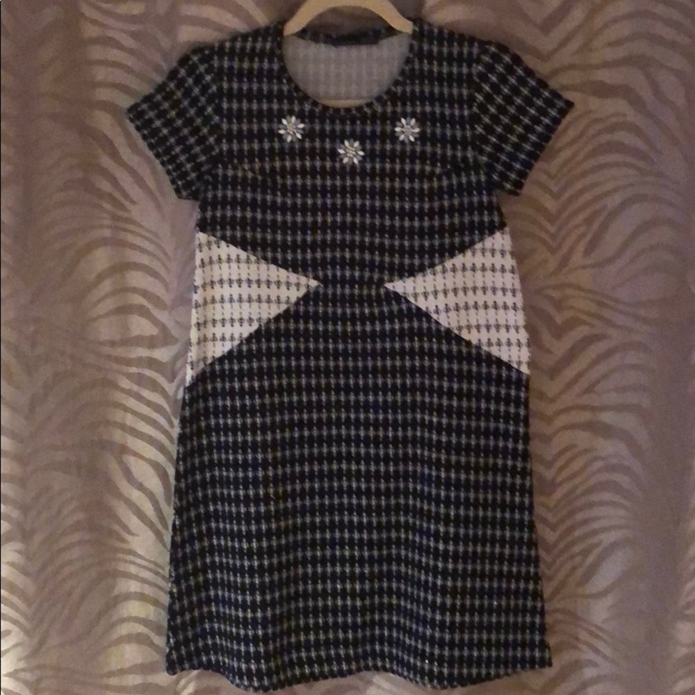 Zara Embellished Knit Dress
